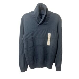 Chaps Donegal Shawl Neckline Sweater Medium NEW Northern Light Preppy Classic